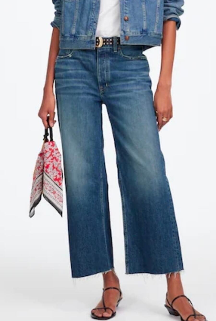 Madewell Tall Low-Slung Baggy Crop Size 32T NWT